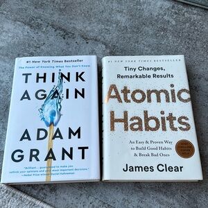 Atomic Habits & Think Again Book Set